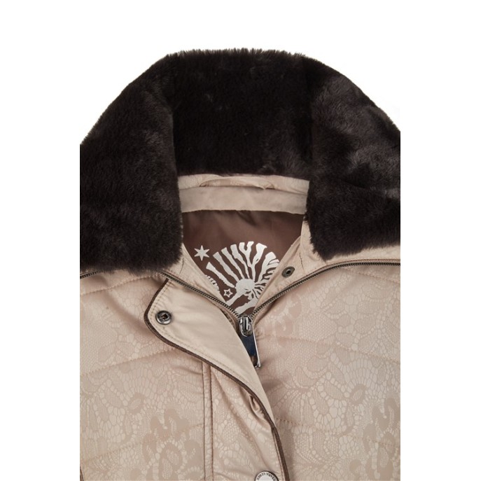 Barbara Lebek winterjas 30710052 Taupe